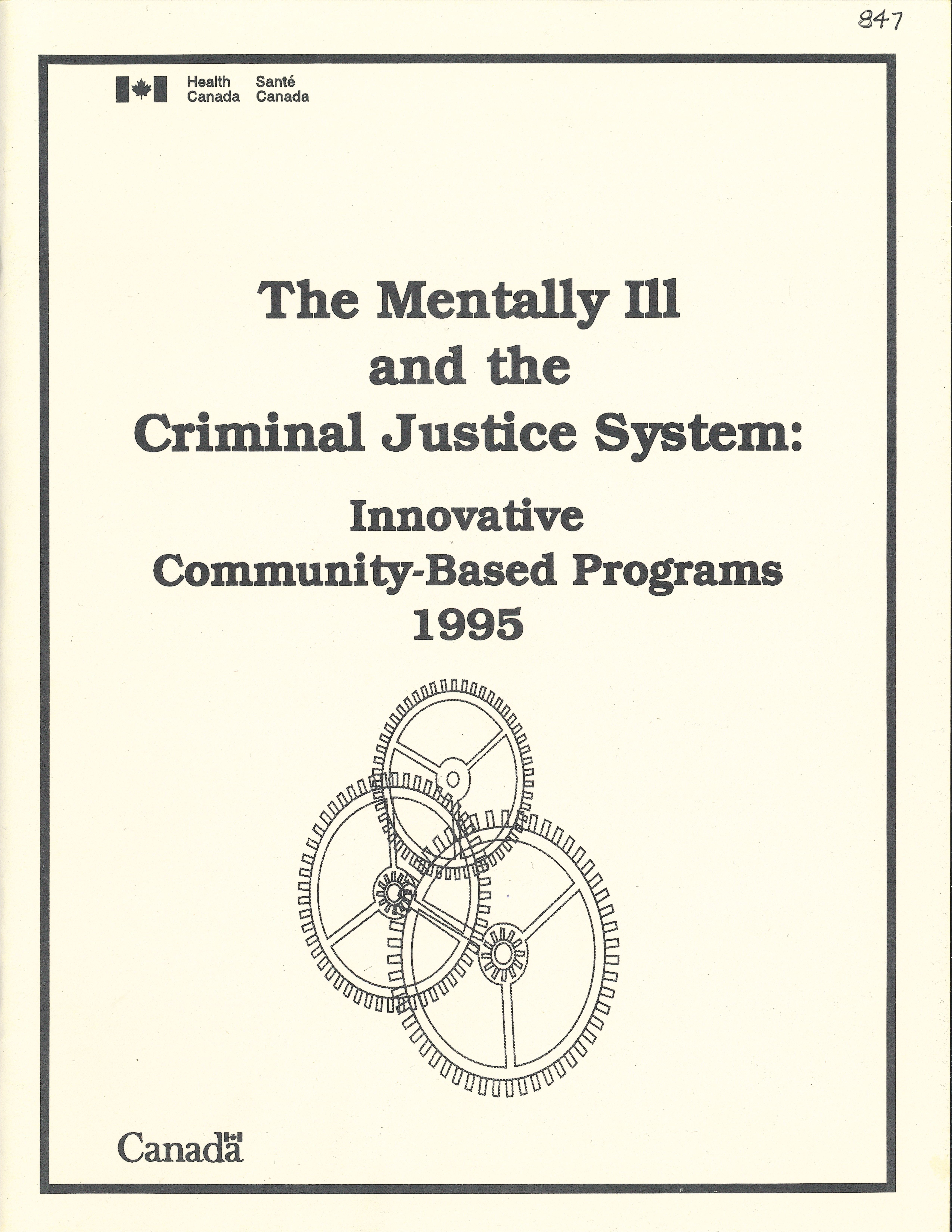 Cover of "The mentally ill and the criminal justice system- Innovative community-based programs" (1995)